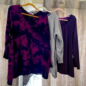 Bundle of Calvin Klein tops size 1-2x. Excellent condition all 3 for $25.00